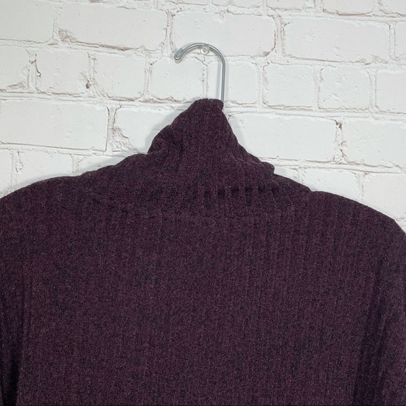 Athleta Sweater Womens Small Purple Turtleneck Ribbed Long Sleeve - Picture 8 of 11